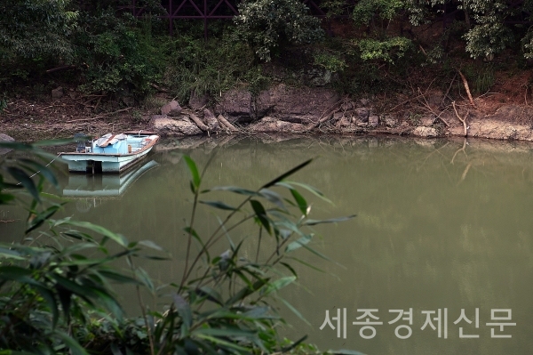 전남 장성군의 대표 관광지로 떠오른 장성호 수변길이 ‘옐로우 출렁다리’에 이어 ‘황금빛 출렁다리’도 개통했다. 여기에 장성호 전체를 둘러싸는 34km의 수변 산책길 중 1차 구간을 개통해 운영하고 있다. / 권오헌 기자